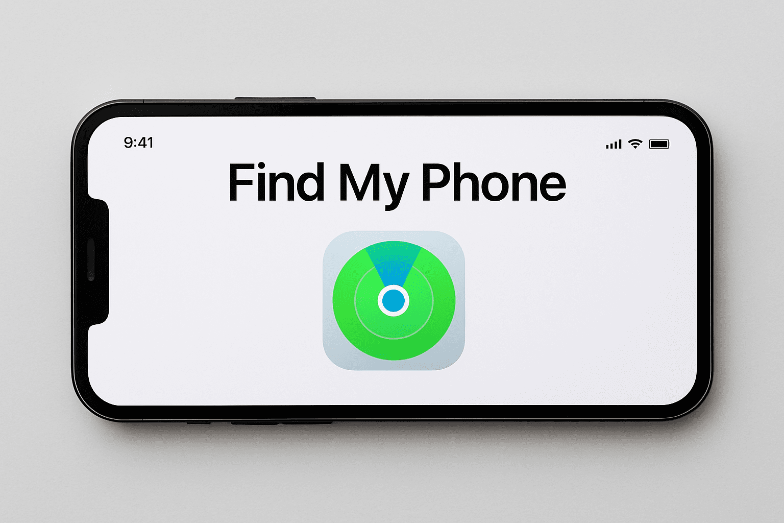 iPhone screen showing Find My Phone app for pausing location sharing
