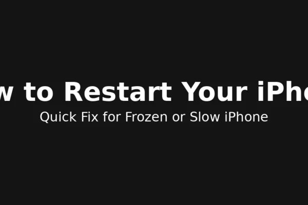 How to restart my iPhone – quick guide to fix frozen or slow iPhone