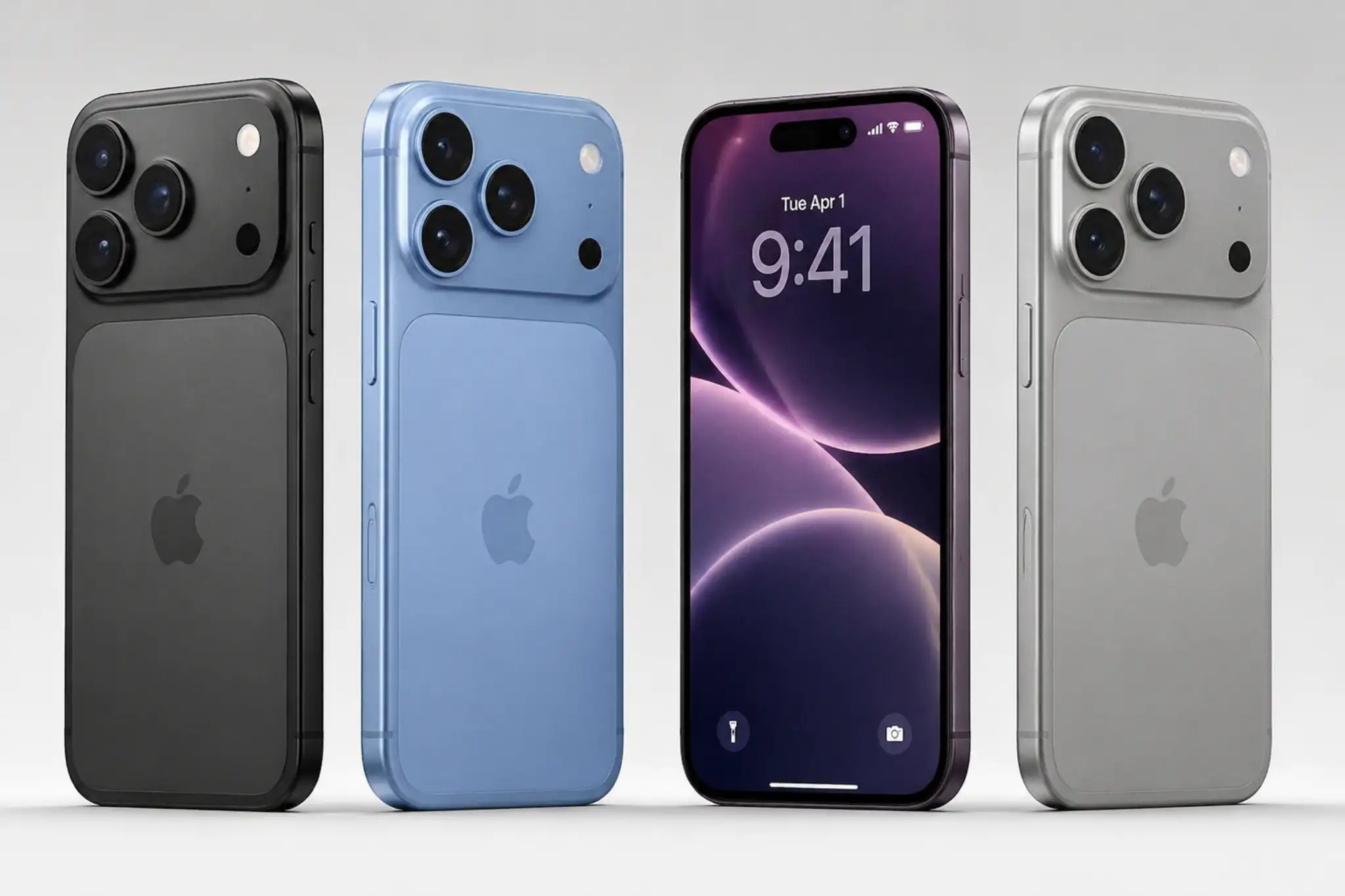Concept image of a future Apple illustrating the topic when will the iphone 18 come out